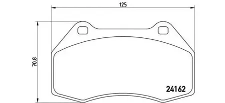 BREMBO P68036 Колодки торм.передние =1113 00 Renault Megane 2.0i 03>