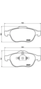 BREMBO P68040 Колодки торм.передние [7701209101] Renault Scenic II Megane II 1.6-2.01.9-2.0DCi 04>