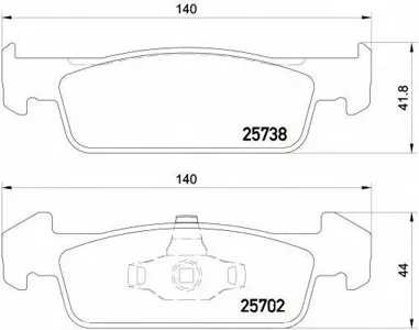 BREMBO P68060 Колодки торм.передние