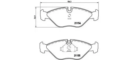 BREMBO P71005 Колодки торм.передние =GDB969=571465B Saab 9009000 2.0-2.3 16V 88-98