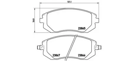 BREMBO P78013 Колодки торм.передние Subaru Legacy 2.0i2.5i Impreza 2.0iT 98-03