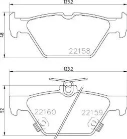 BREMBO P78026 Колодки торм.