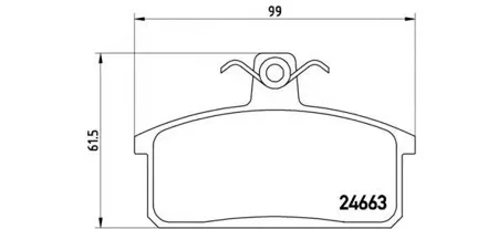BREMBO P79007 Колодки торм. Suzuki Vitara SAMURAI 88-04 1.0-1.31.9 DIESEL перед.
