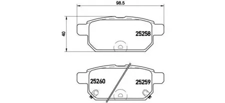 BREMBO P79029 Колодки торм.задние