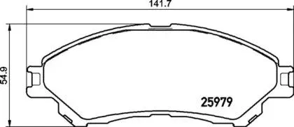 BREMBO P79032 Колодки торм.передние Suzuki SX4 1.61.6DDiS 13>