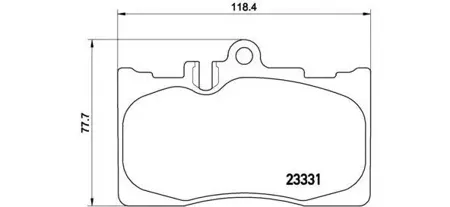 BREMBO P83058 Колодки торм.передние =890 00 Lexus LS 430 00>