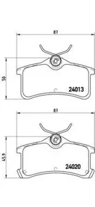 BREMBO P83084 Колодки торм.задние