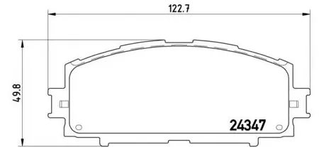 BREMBO P83086 Колодки торм.передние
