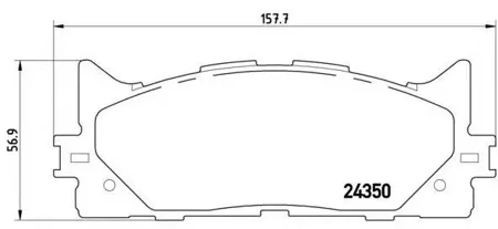 BREMBO P83117 Колодки торм.передние