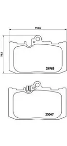 BREMBO P83131 Колодки торм.передние Lexus GS 300450 05>