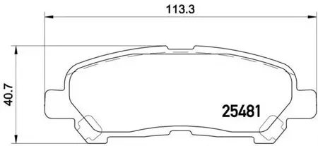 BREMBO P83138 Колодки торм.задние Toyota Highlander 2.73.5 09>