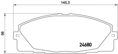 BREMBO P83139 Колодки торм.передние Toyota Hi-Ace 2.5D 05>