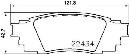BREMBO P83160 Колодки торм.задние Toyota Camry (XV70) 17- Lexus RX