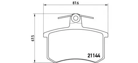 BREMBO P85013 Колодки торм.задние Audi 8090100 A4,A6,A8 <98