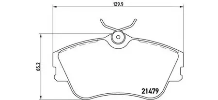 BREMBO P85029 Колодки торм.передние