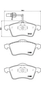 BREMBO P85049 Колодки торм.передние