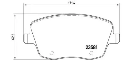 BREMBO P85057 Колодки торм. VAG Fabia Polo 99- 1.4-2.01.6-2.0 Diesel перед.