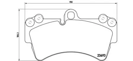 BREMBO P85065 Колодки торм.передние