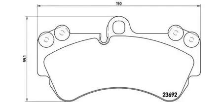 BREMBO P85069 Колодки торм.передние Touareg 3.23.64.26.03.0TDi диск 17' 02>