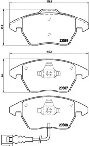 BREMBO P85075X Колодки торм. Xtra Line