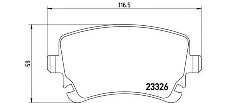 BREMBO P85076 Колодки торм.задние =FDB1655 Audi A6 RS6A8 02>