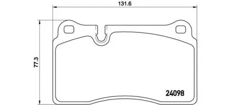 BREMBO P85110 Колодки торм.передние =1200 00 [7L6698151E] VW Touareg 3.2-6.0i2.5-4.2TDi 03>