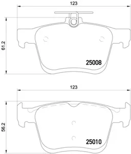 BREMBO P85125X Колодки торм. Xtra зад
