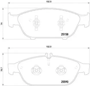 BREMBO P85127 Колодки торм.передние