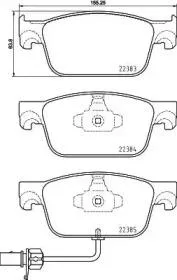 BREMBO P85153 Колодки торм. Audi A4 15-A5 16- передние
