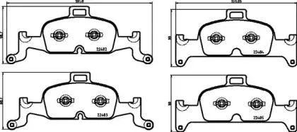 BREMBO P85164 Колодки торм.передние Audi A4A5A6Q5 15>