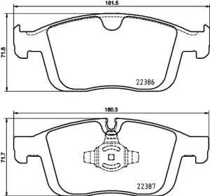 BREMBO P86026 Колодки торм. Volvo XC60 08- передние