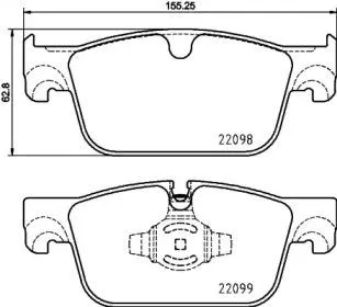 BREMBO P86028 Колодки торм.передние Volvo V90S90 16>