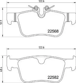 BREMBO P86030 Колодки торм.