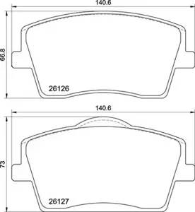 BREMBO P86031 Колодки торм.передние Volvo XC40 (536) 1017->