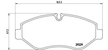 BREMBO PA6026 Колодки торм.передние Iveco Daily IV, V, VI 06=>