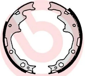 BREMBO S10502 Колодки торм.барабанные Jeep Cherokee 89>, Chrysler Voyager 92-95, Jeep Wrangler 91>