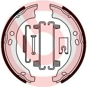 BREMBO S23579 Колодки торм.барабанные ручника Citroen Jumper , Fiat Ducato 2.2D3.0D 06>