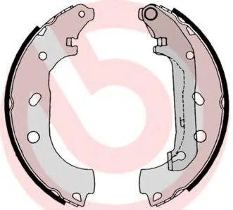 BREMBO S24539 Колодки торм.барабанные Ford Transit Tourneo 1.8i1.8TDi 02>