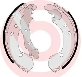 BREMBO S56510 Колодки торм.барабанные задние Nissan Micra K12 1.2-1.5DCi 03>