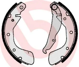 BREMBO S59513 Колодки торм.барабанные Opel Astra Vectra 1.4-1.8 91-02