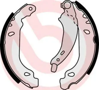 BREMBO S61525 Колодки торм.барабанные Peugeot 206 1.1i-1.9D 98>