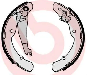 BREMBO S85516 Колодки торм.барабанные Skoda Octavia 1.4-1.81.9TDiSDi 96>