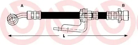 BREMBO T28013 Шланг тормозной