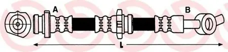BREMBO T56148 ШЛАНГ ТОРМОЗНОЙ