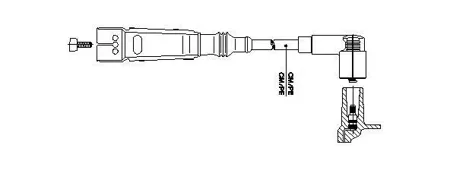 BREMI 11150 Провод высоковольтный Audi VW 50cm