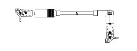 BREMI 11540 провод высоковольтный центральный Audi 80100A6 1.4-2.0 84-97