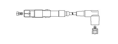BREMI 15065 Провод высоковольтный Mercedes 65cm