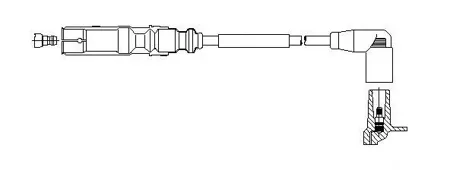 BREMI 162E66 Провод высоковольтный VW