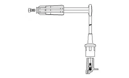 BREMI 16633 провод высоковольтный 1,3-й цилиндр Mercedes CE W202W124, VW LT 93-00
