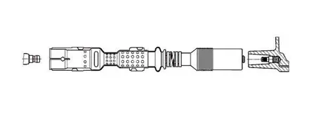 BREMI 197E25 провод высоковольтю Chrysler Crossfire 3.2 03>, Mercedes С208С209W202W203W210W211W220 97>